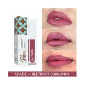Just Herbs Ayurvedic Matte Liquid Lipstick - 05 Beetroot Burgundy (2 ml)