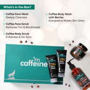 mCaffeine Coffee Shower Temptations Gift Kit - Luxury Shower Experience - Valentine's Day Premium Gift Box