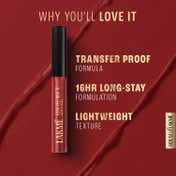 Lakme Forever Matte Liquid Lip 16hr Lipstick Lightweight & Transferproof - Rich Mahogany (5.6 ml)