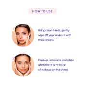Biore Makeup Remover Cleansing Oil Cotton Facial Sheets - (10 Pcs)