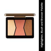 PAC Focus On Me Blush Contour Highlighter Palette Fine Powder Seamless Blending - Dark (14.5 g)