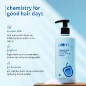 Plum Peptides Shampoo with Coconut Milk for Strenght & Shine 22x Softer Hair in 1 Wash (250 ml)
