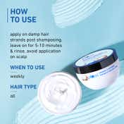 Plum Coconut & Peptides Strength & Shine Hair mask for Dull & Dry Hair, Restore Hair Moisture(200g)