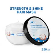 Plum Coconut & Peptides Strength & Shine Hair mask for Dull & Dry Hair, Restore Hair Moisture(200g)