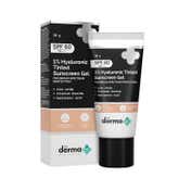 The Derma Co 1% Hyaluronic Tinted Sunscreen Gel With SPF 60 PA++ (30g)