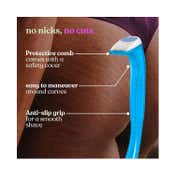 Bombae Bikini Razor for Women Blue (2Pcs)