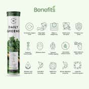 Wellbeing Nutrition Combo Daily Probiotic + Prebiotic & Daily Greens, Multivitamin - Effervescent