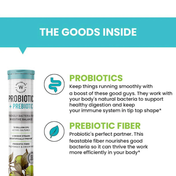 Wellbeing Nutrition Daily Probiotic + Prebiotic, 18 Billion CFU, 6 Strains Fiber for Digestion, Gut Health & Metabolism
