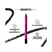M.A.C In Extreme Dimension 24Hr Kajal Eye Liner - Black (0.8 g)