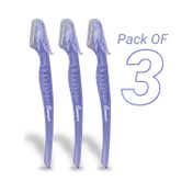 Zlade Summer Face And Eyebrow Razor with Protective Caps for Women (3 pcs)