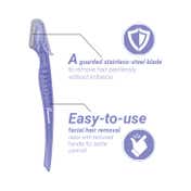 Zlade Summer Face And Eyebrow Razor with Protective Caps for Women (3 pcs)