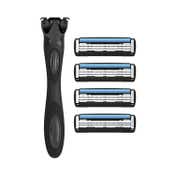 Zlade Hyperglide3 Advanced Shaving System For Men - (5Pcs) (1 Razor Handle + 4 Cartridges)
