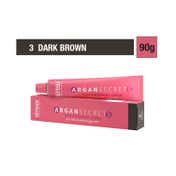 Streax Professional Argan Secrets Hair Colorant Cream - 3 Dark Brown (90g)