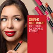 Faces Canada Long Stay 3-in-1 Matte Lipstick - Romantic Maroon 01, 8HR Stay, Primer-Infused (2 g)