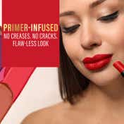Faces Canada Long Stay 3-in-1 Matte Lipstick - Sinful Peach 05, 8HR Stay, Primer-Infused (2 g)
