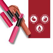 Faces Canada Long Stay 3-in-1 Matte Lipstick - Notice Me Pink 06, 8HR Stay, Primer-Infused (2 g)