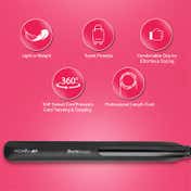 Ikonic Me Black Beauty Hair Iron Straightener - Black (1 pc)