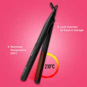 Ikonic Me Black Beauty Hair Iron Straightener - Black (1 pc)
