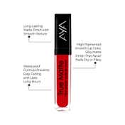 AYA True Matte Liquid Lipstick Ultra Smooth Matte Lip Cream - 02 Blood Red (6 ml)