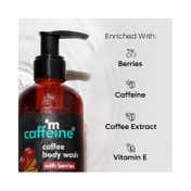 mCaffeine Vit C Berries Body Wash for Women & Men Glowing Skin Refreshing Fragrance Combo