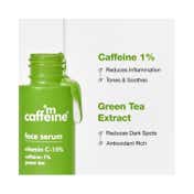 mCaffeine Green Tea And 15% Vitamin C Face Serum (30ml)
