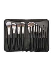 Swiss Beauty Professional Makeup Brush Set - Black, Silver (12 Pcs)