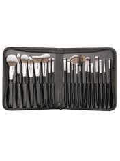 Swiss Beauty Professional Makeup Brush Set - Black, Silver (20 Pcs)