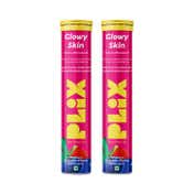 Plix Glutathione Skin Glow Effervescent Tablets 500Mg Strawberry Flavour (30 Tablets)