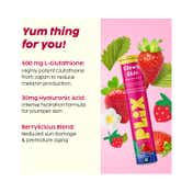 Plix Glutathione Skin Glow Effervescent Tablets 500Mg Strawberry Flavour (30 Tablets)