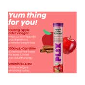 Plix L-Carnitine ACV Effervescent Tablets with Apple & Cinnamon (60 Tablets)