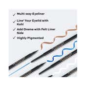 Makeup Revolution Felt & Kohl Eyeliner - Brown (0.33 g)