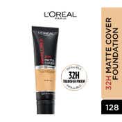 L'Oreal Paris Infallible 32H Matte Cover Liquid Foundation - 128 Neutral Undertone (30 ml)