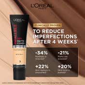 L'Oreal Paris Infallible 32H Matte Cover Liquid Foundation - 250 Warm Undertone (30 ml)