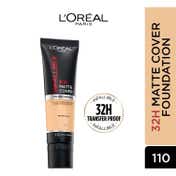 L'Oreal Paris Infallible 32H Matte Cover Liquid Foundation - 110 Cool Undertone (30 ml)