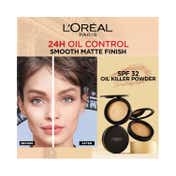 L'Oreal Paris Infallible 24H Oil Killer High Coverage Compact Powder SPF 32 PA +++ - 240 Natural Honey (6g)
