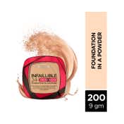 L'Oreal Paris Infallible 24H Fresh Wear Foundation In A Powder - 200 Golden Sand (9 g)