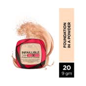 L'Oreal Paris Infallible 24H Fresh Wear Foundation In A Powder - 20 Ivory (9 g)
