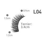Bronson Professional Eyelash Set 3D False Long & Natural Eye Makeup L04 (10 Pair)