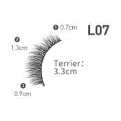 Bronson Professional Eyelash Set 3D False Long & Natural Eye Makeup L07 (10 Pair)