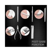 Bronson Professional Manicure & Pedicure 19-In-1 Tool Kit Set with Storage Box (1Pc)