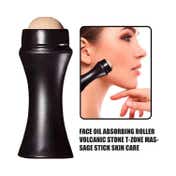 Bronson Professional Oil Absorbing Volcanic Face Roller - Black (1 pc)