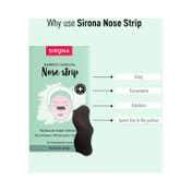 Sirona Natural Charcoal Nose Strips for Women - Pack of 4