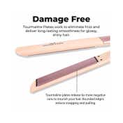 WINSTON Corded Hair Straightener Flat Iron Adjustable Temperature Setting 50W - Pink (1 pc)