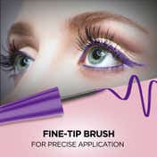 Faces Canada Magneteyes Color Eyeliner - Dramatic Purple, 4ml, Glossy Finish, 24HR Long-lasting (4 ml)