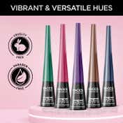 Faces Canada Magneteyes Color Eyeliner - Dramatic Purple, 4ml, Glossy Finish, 24HR Long-lasting (4 ml)