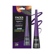 Faces Canada Magneteyes Color Eyeliner - Dramatic Purple, 4ml, Glossy Finish, 24HR Long-lasting (4 ml)