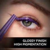 Faces Canada Magneteyes Color Eyeliner - Dramatic Purple, 4ml, Glossy Finish, 24HR Long-lasting (4 ml)