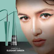 Faces Canada Magneteyes Color Eyeliner - Elegant Green, Glossy Finish, 24HR Long-lasting (4 ml)