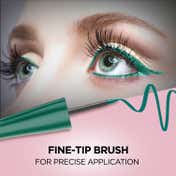 Faces Canada Magneteyes Color Eyeliner - Elegant Green, Glossy Finish, 24HR Long-lasting (4 ml)