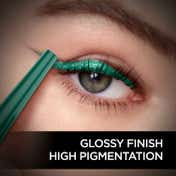 Faces Canada Magneteyes Color Eyeliner - Elegant Green, Glossy Finish, 24HR Long-lasting (4 ml)